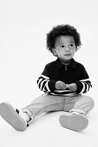 Chandail style polo en coton