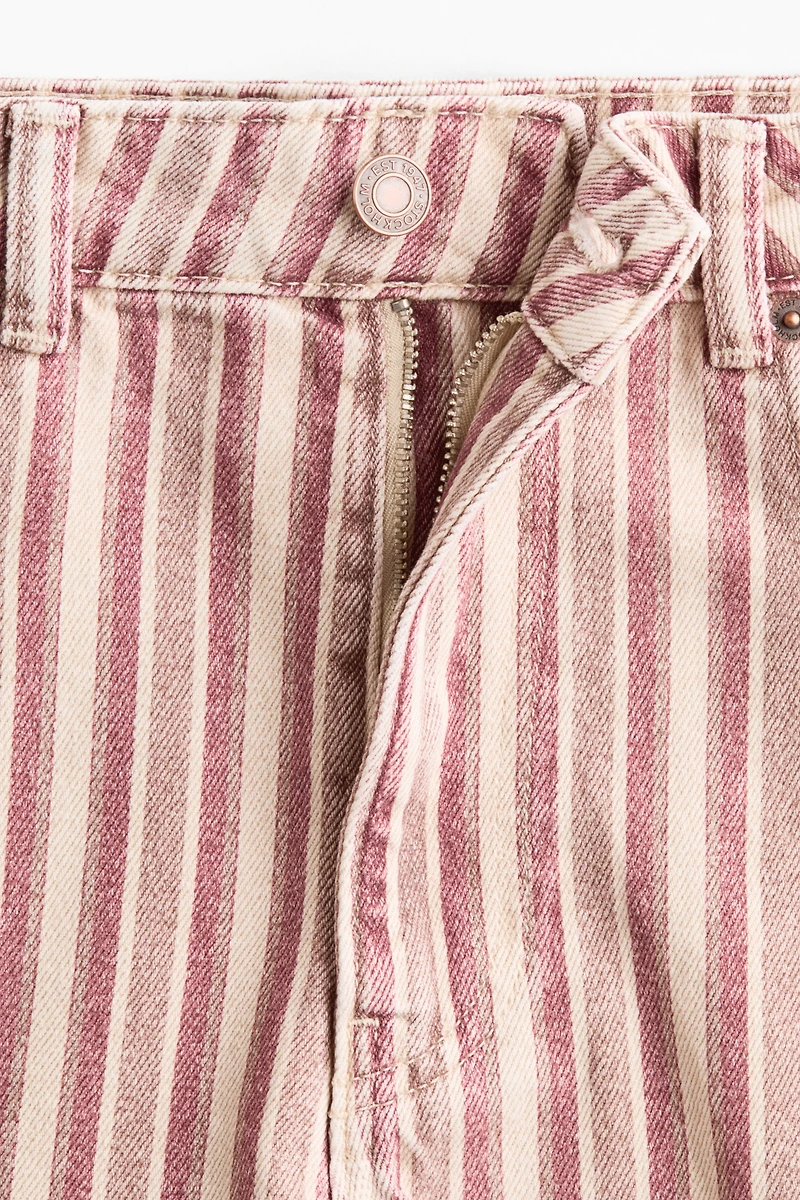 Cotton denim shorts