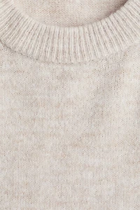 MAMA Slit-Hem Sweater