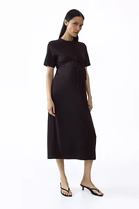MAMA Tie-Detail T-Shirt Dress