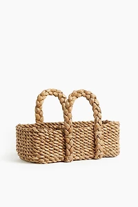 Panier de rangement en jonc de mer