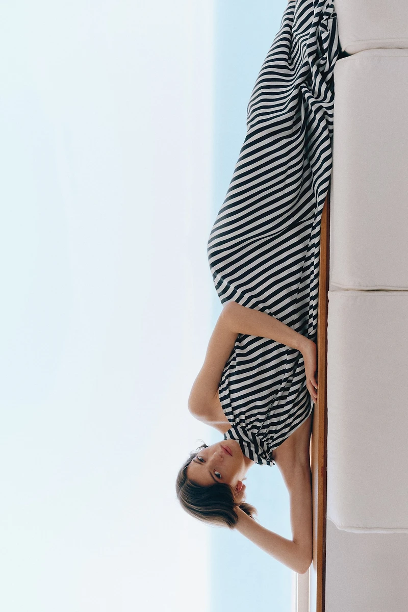 Tie-Detail A-Line Dress