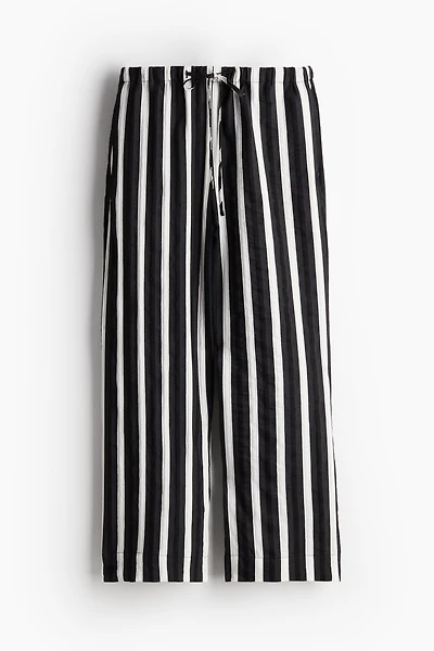Pantalon large avec taille élastique