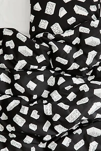 Patterned Cotton Duvet Cover Set