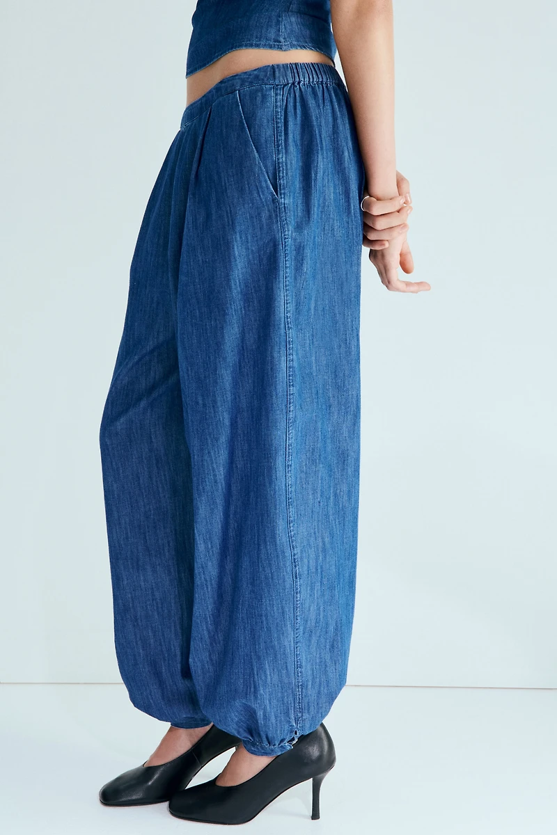Denim Balloon Pants
