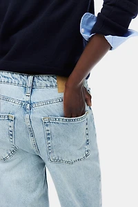 Jean droit taille haute