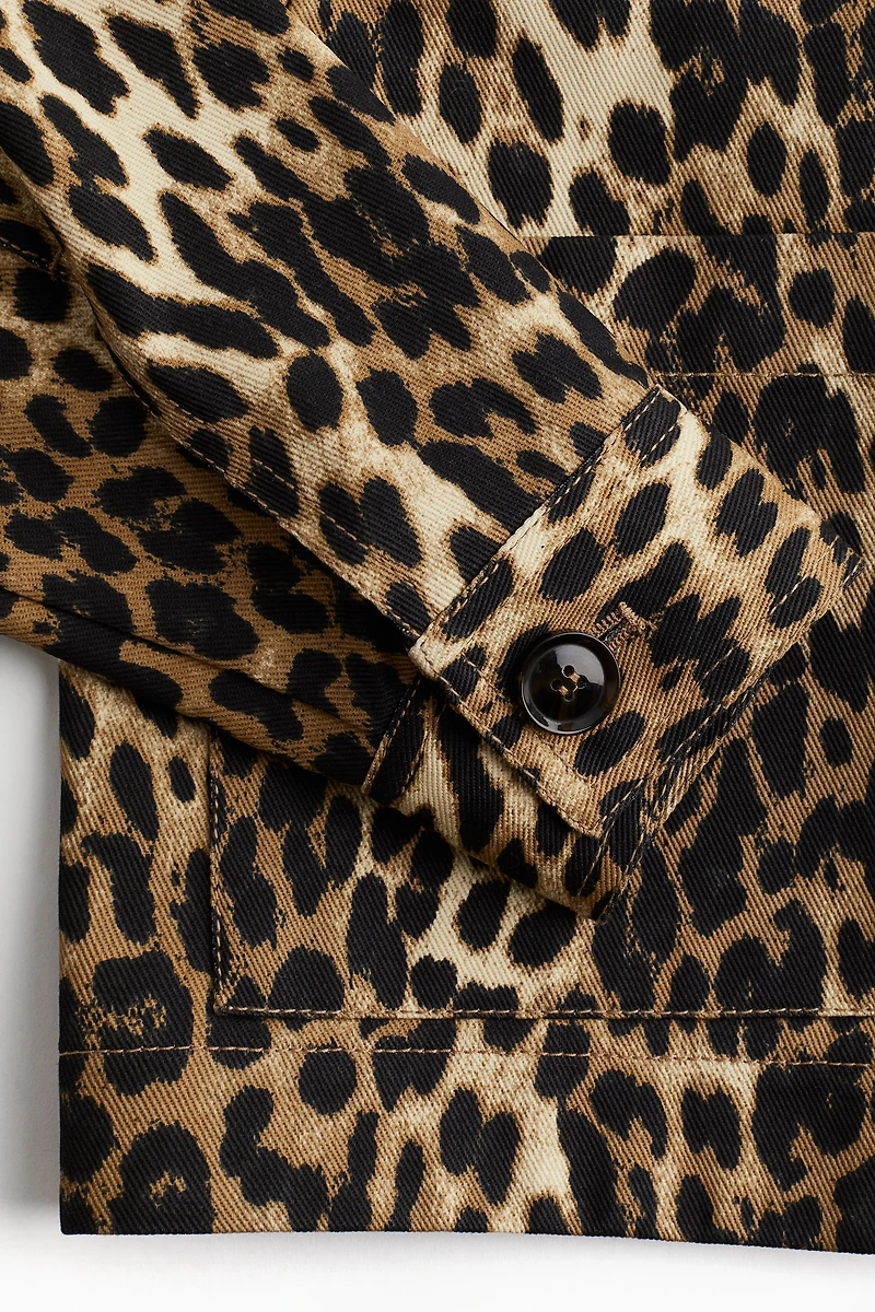 Veste en sergé à motif