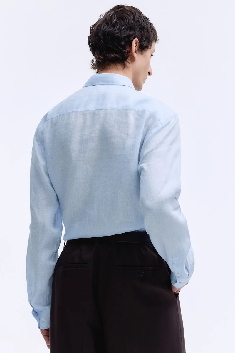 Slim Fit Linen Shirt
