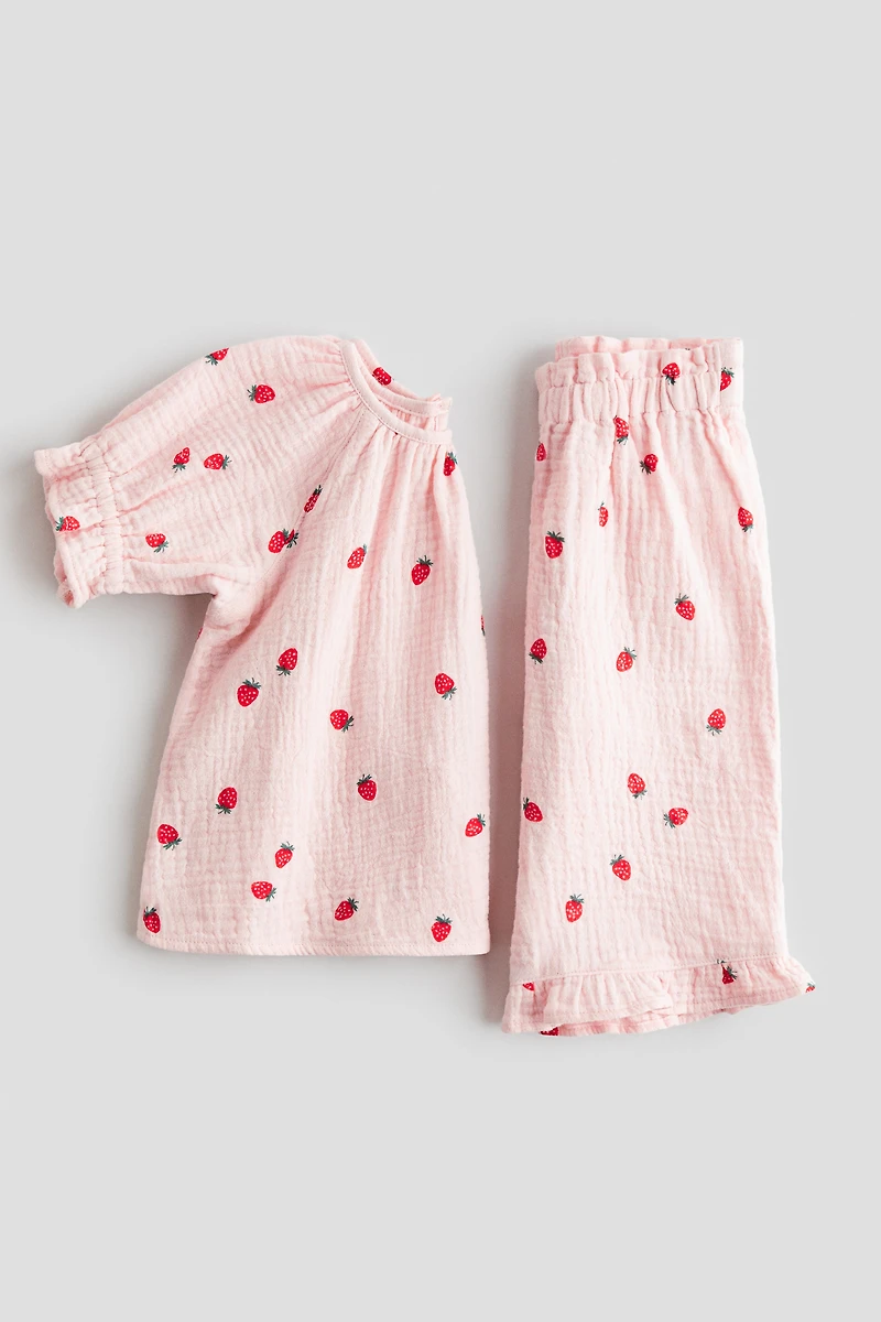 2-Piece Printed Muslin Set