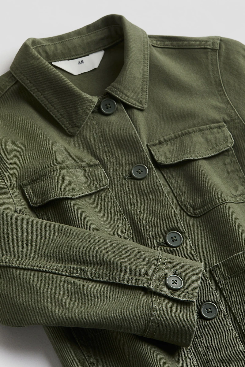 Veste-chemise en sergé