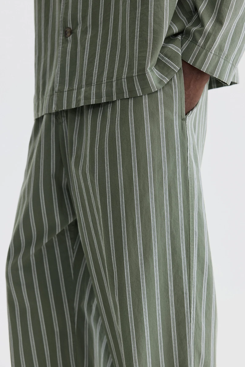 Poplin Pajama Shirt and Pants
