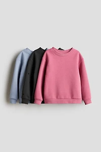3-pack Brushed-Inside Sweatshirts