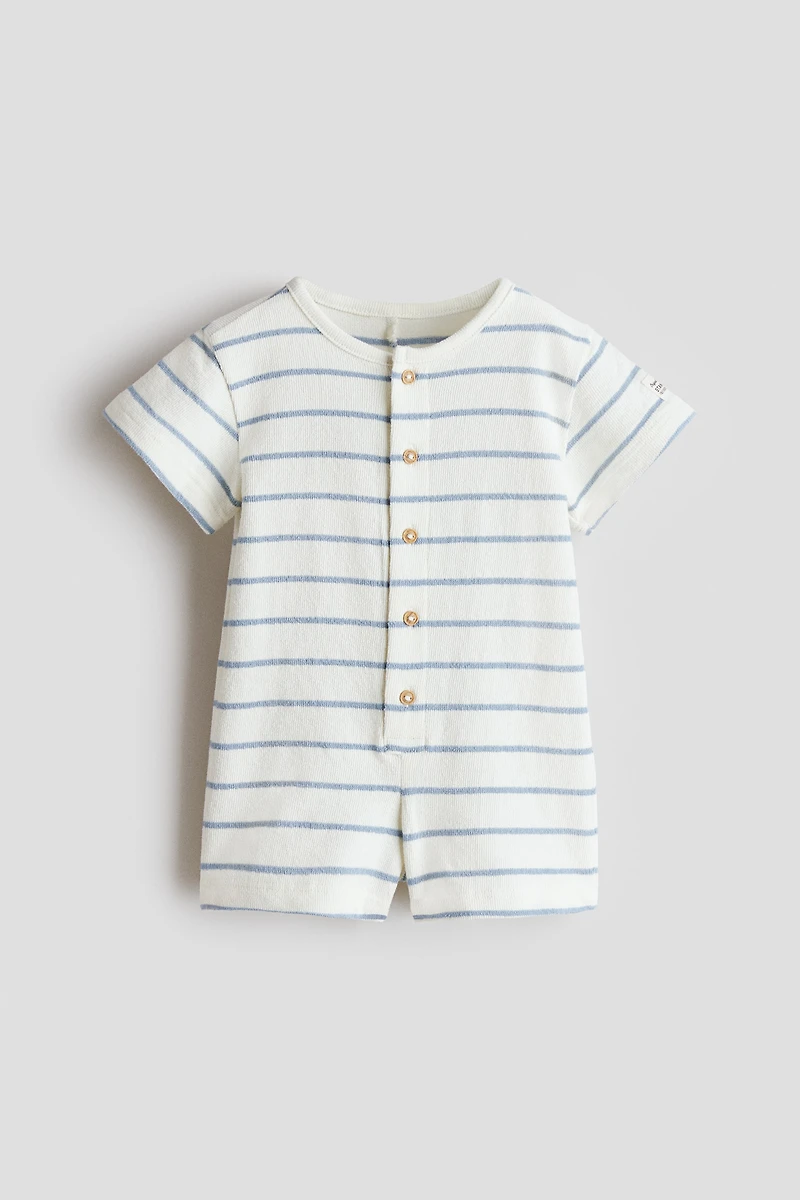 Textured Jersey Romper Suit