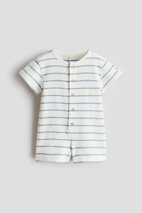 Textured Jersey Romper Suit
