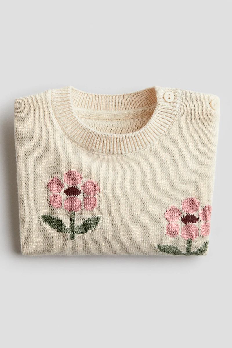 Chandail en maille jacquard