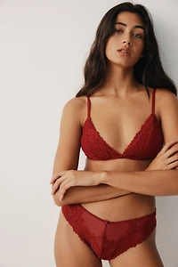 Padded Soft-Cup Lace Bra