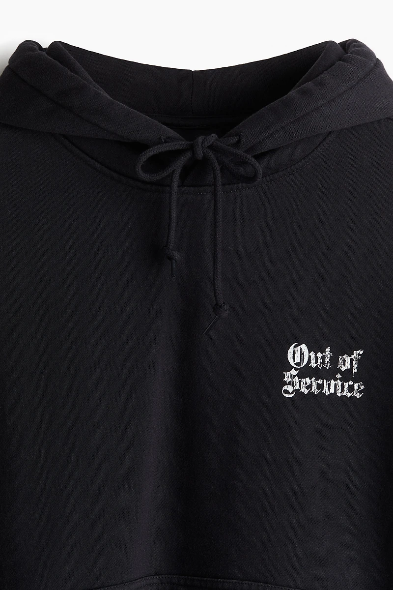 Loose Fit Printed Hoodie