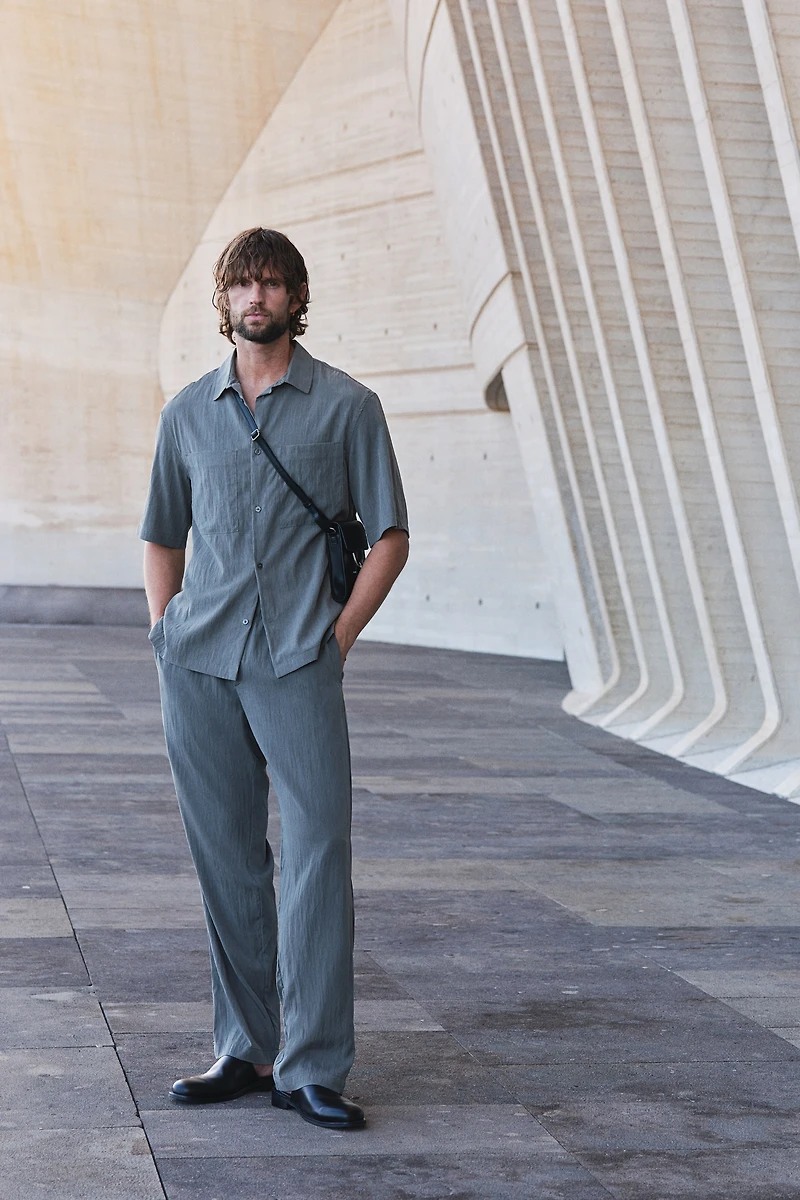 Relaxed-Fit Lyocell-Blend Pants