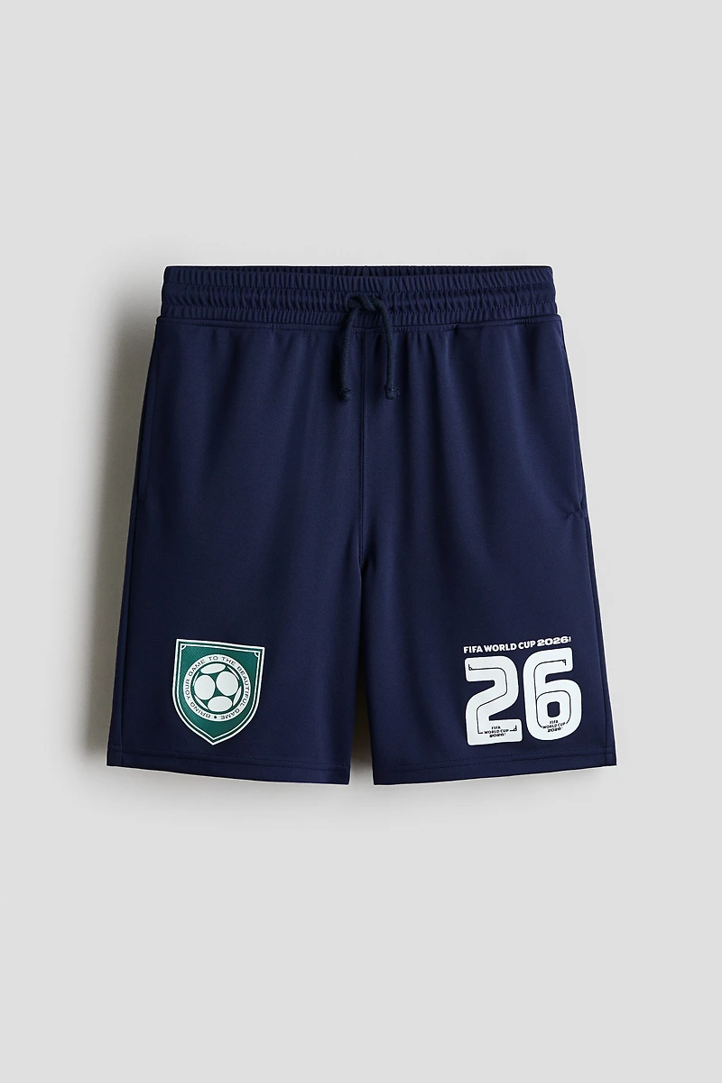 Printed Mesh Shorts