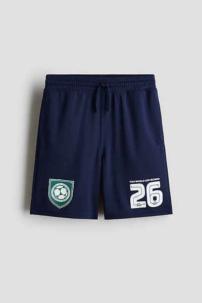Printed Mesh Shorts