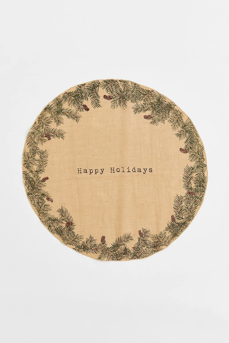 Jute Christmas Tree Mat