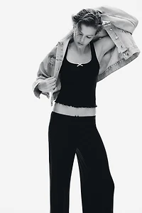 Pointelle Jersey Tank Top