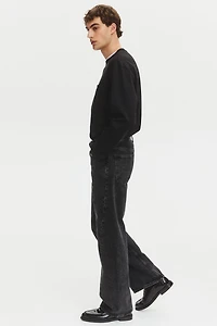Loose-Fit Straight Twisted-Leg Jeans