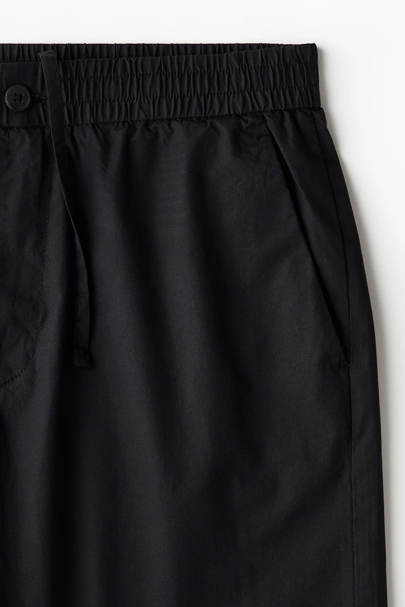 Relaxed-Fit Poplin Shorts