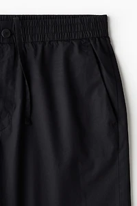 Relaxed-Fit Poplin Shorts