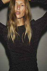 Robe avec détail torsadé