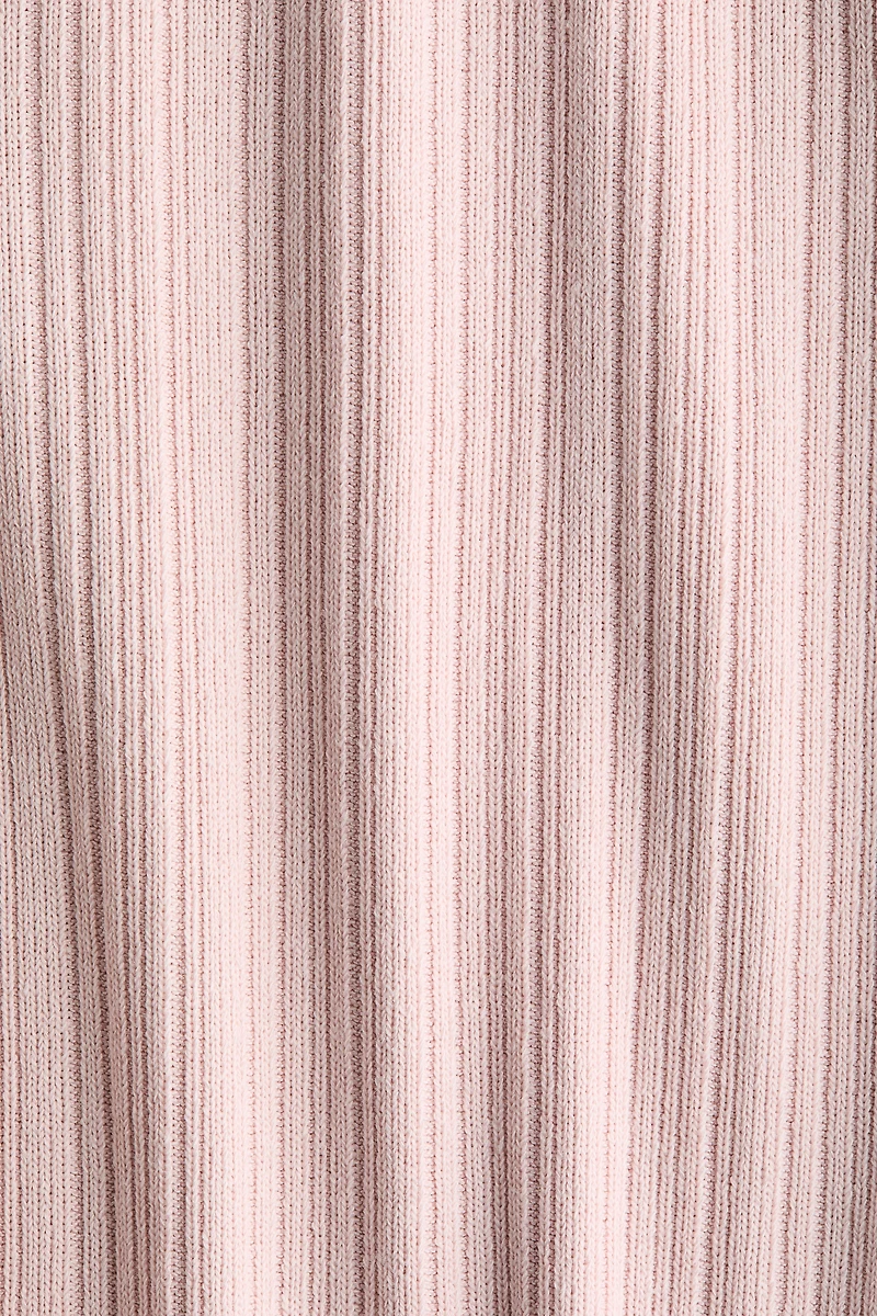 Pantalon évasé en tricot côtelé