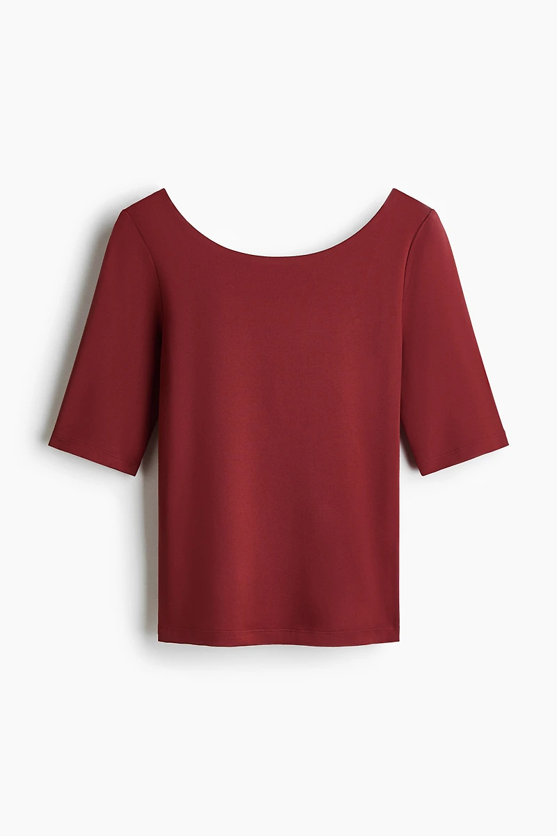 Ballerina-Neckline Top