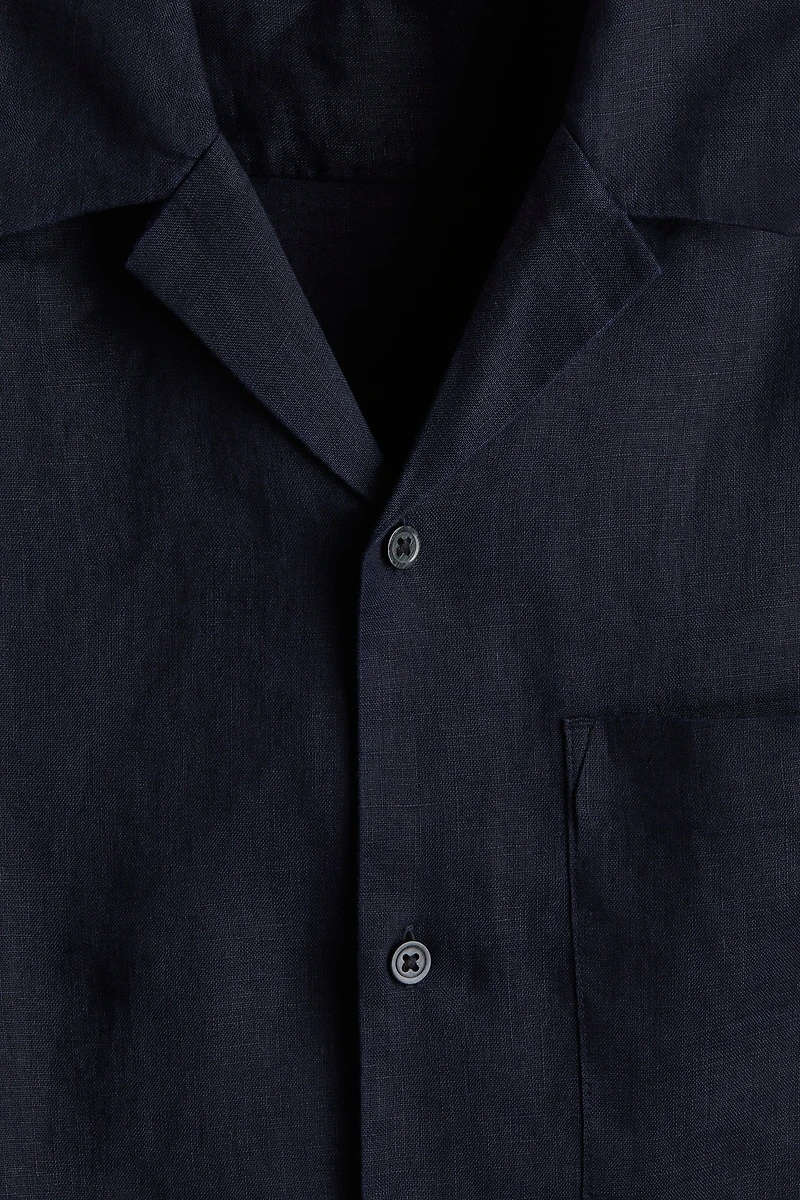 Regular-Fit Linen Resort Shirt