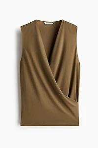 Sleeveless Wrap Top