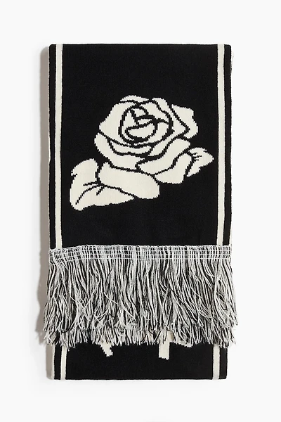 Écharpe en tricot jacquard