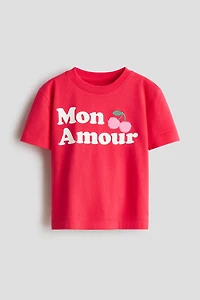 T-shirt en coton avec appliqué