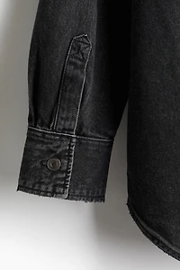 Oversized Fit Denim Shirt