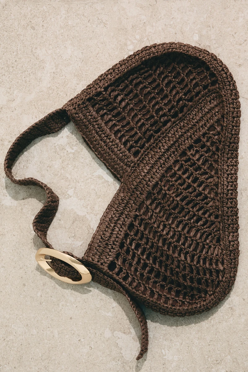 Sac porté épaule en paille