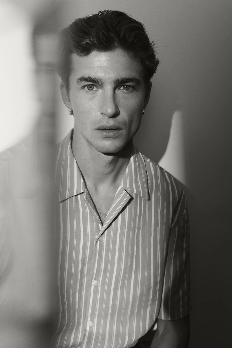 Regular-Fit Lyocell-Blend Resort Shirt