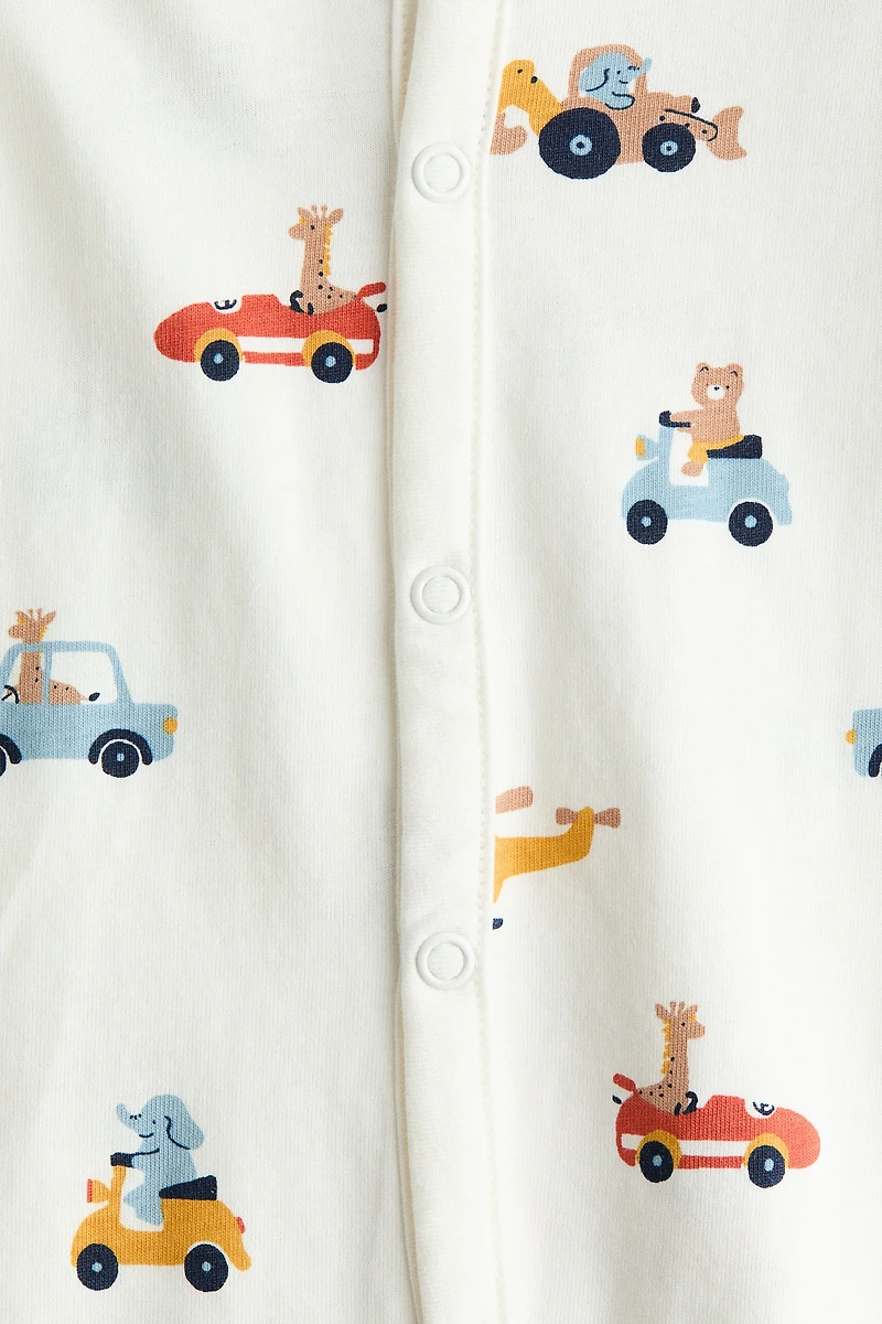 Patterned Pajama Jumpsuit