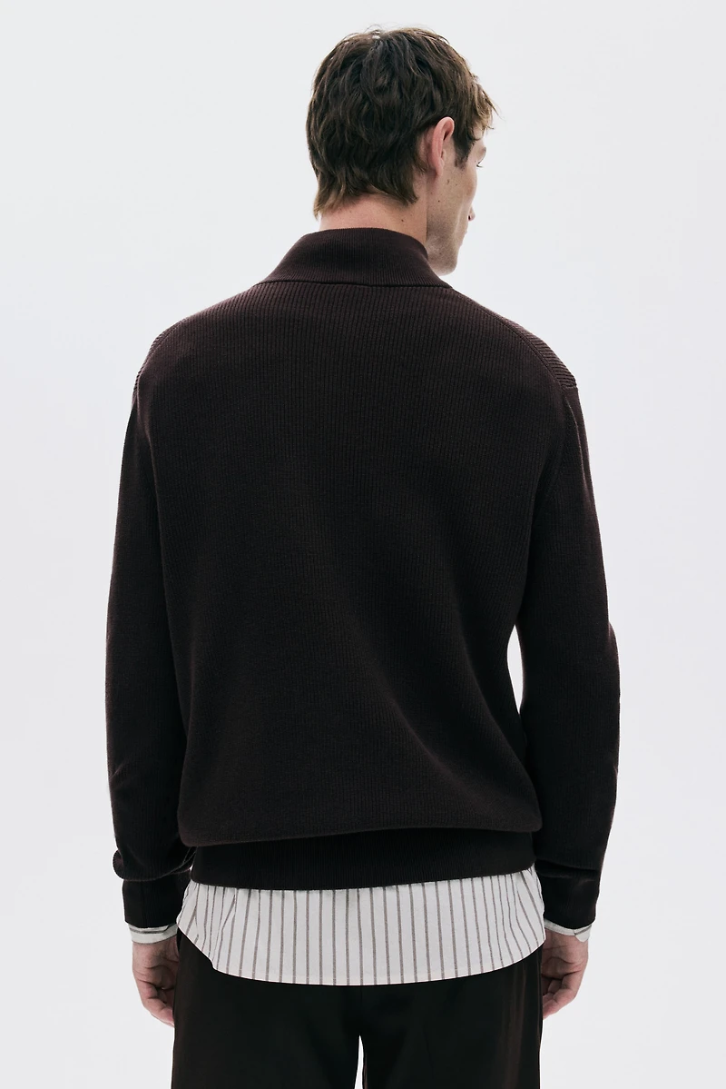 Regular Fit Half-Zip Sweater