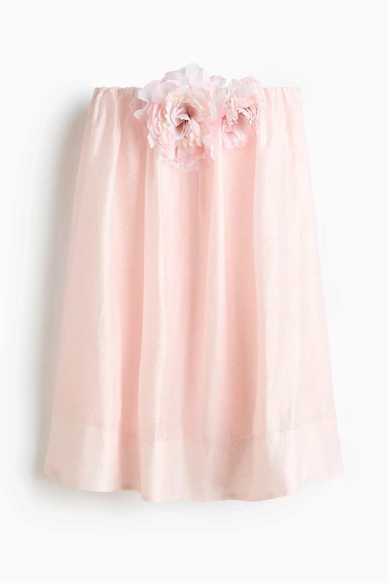 Robe en lin mélangé avec appliqués