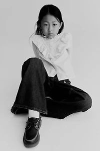 Jean à jambes larges