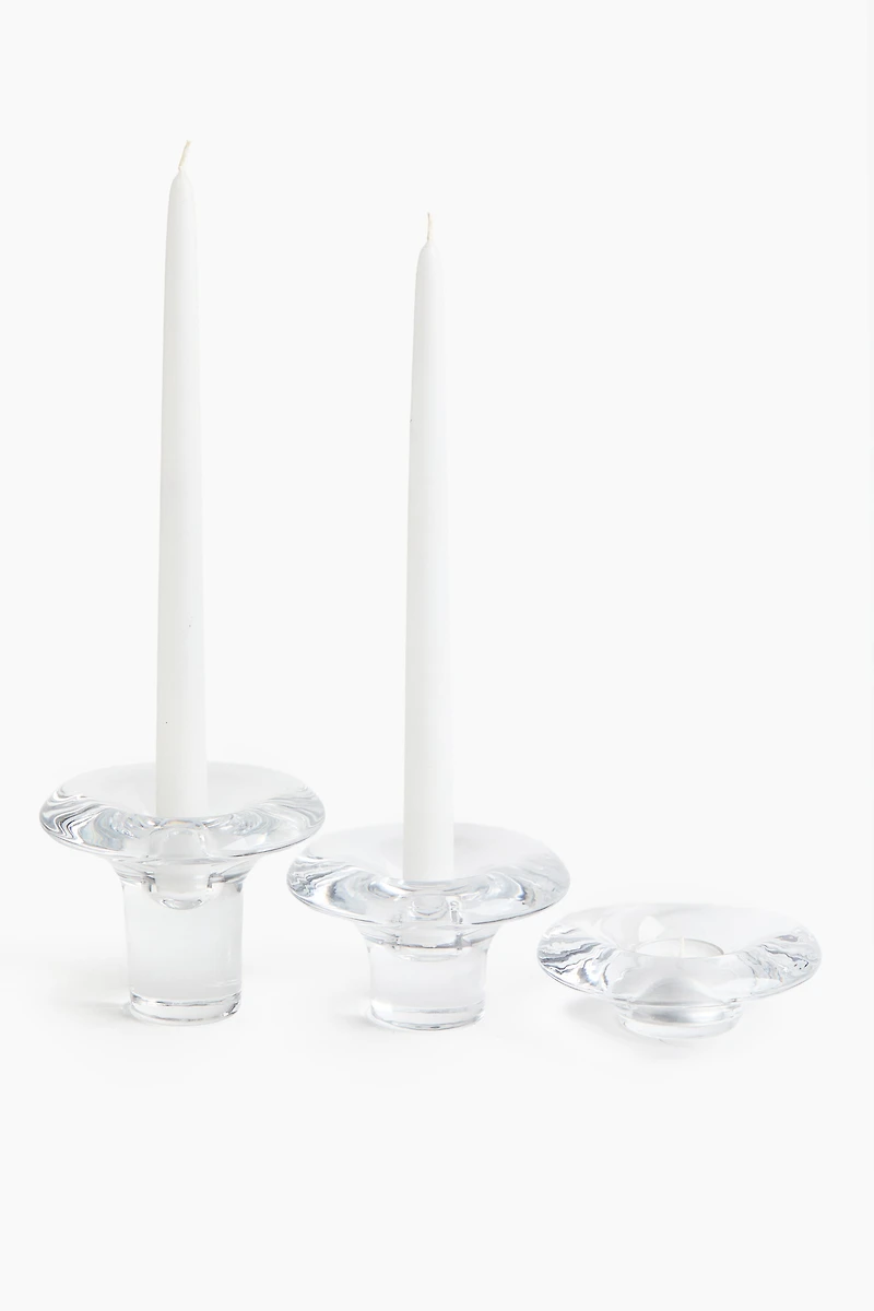 Glass Candleholder