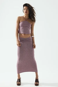 Knit Ruched-Detail Skirt