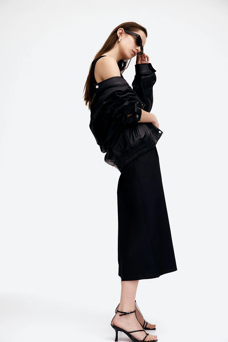Sleeveless Dress with Flared Skirt