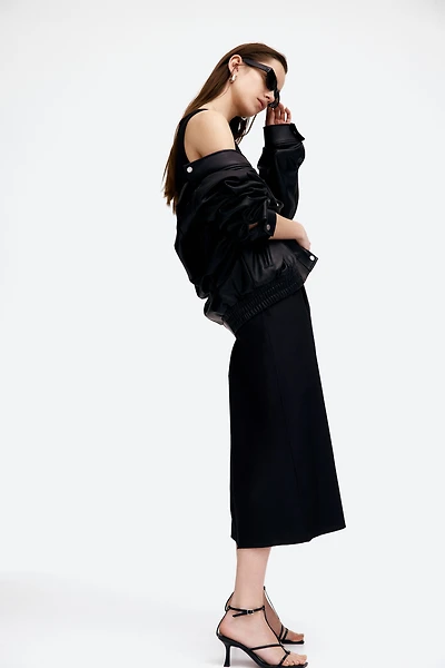 Sleeveless Dress with Flared Skirt