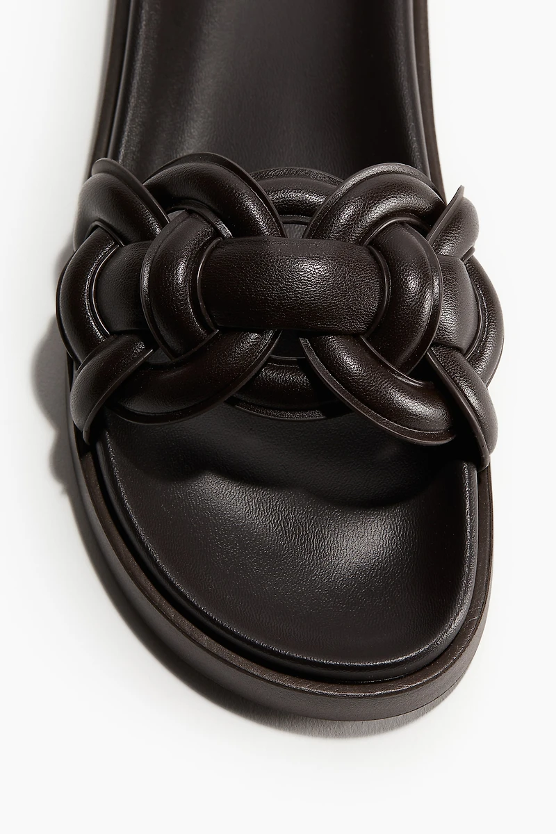 Intertwined-strap Sandals