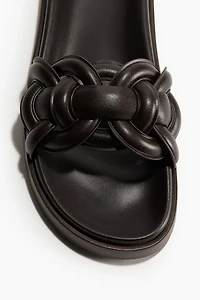 Intertwined-strap Sandals