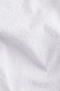 Pantalon de pyjama avec broderie anglaise